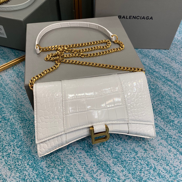 Ba*len*cia*ga hourglass chain bag