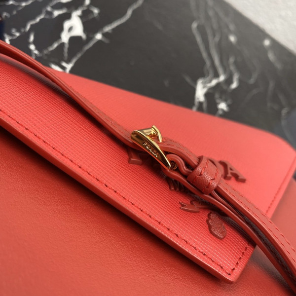 Pra*a saffiano leather mini-bag