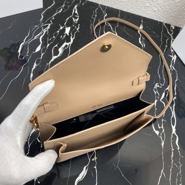 Pra*a saffiano leather mini-bag