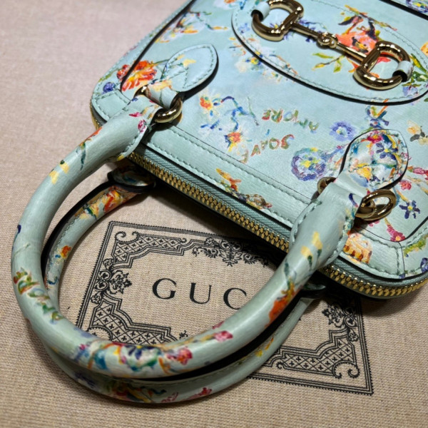 G*u*i horsebit 1955 mini top handle bag
