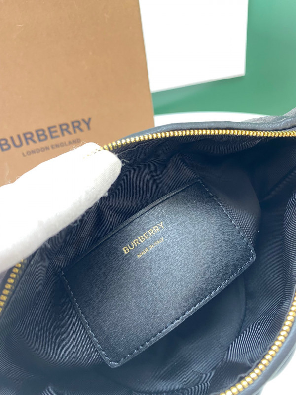 B**rry small quilted lambskin crescent lola bag