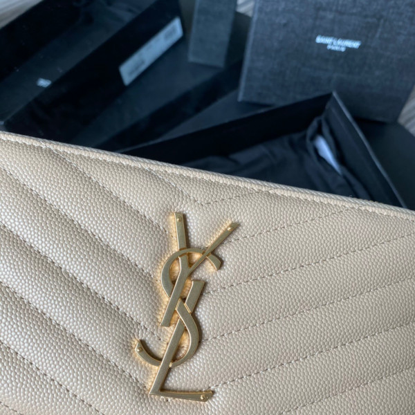 YSL MONOGRAM ZIPPY WALLET