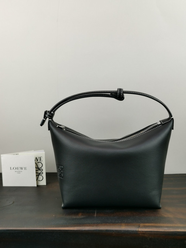 LOEWE small Cubi bag in Anagram jacquard and calfskin