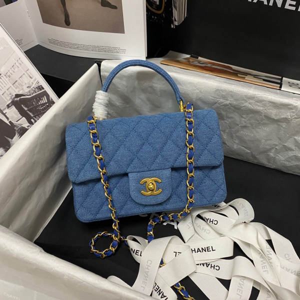 CL MINI FLAP BAG WITH TOP HANDLE