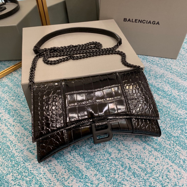 Ba*len*cia*ga hourglass chain bag