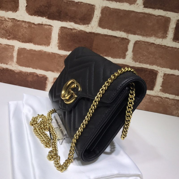 G*u*i gg marmont chain wallet