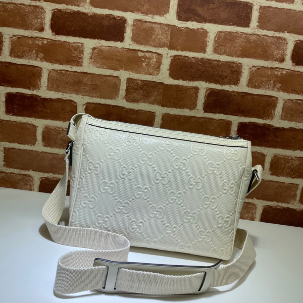 G*u*i gg embossed messenger bag