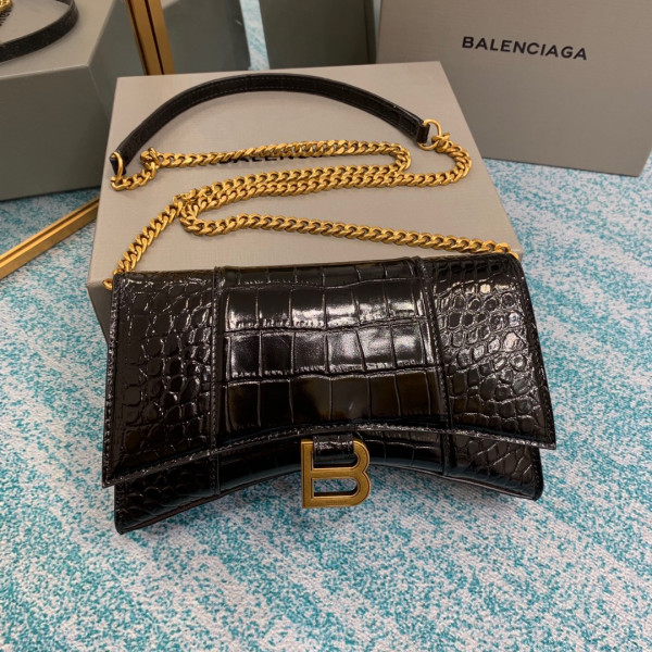 Ba*len*cia*ga hourglass chain bag