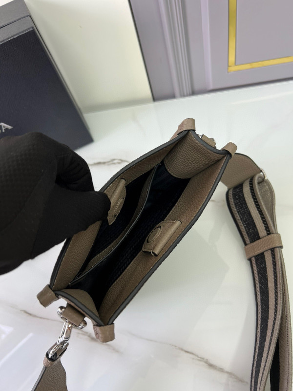 Pra*a leather mini shoulder bag