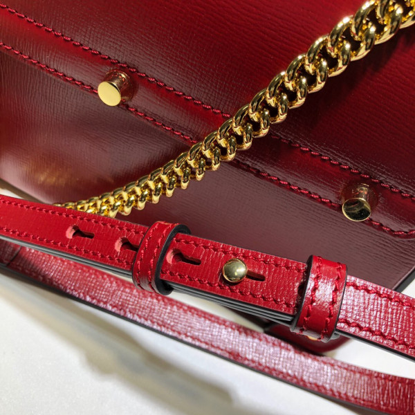 G*u*i padlock gg small bamboo shoulder bag