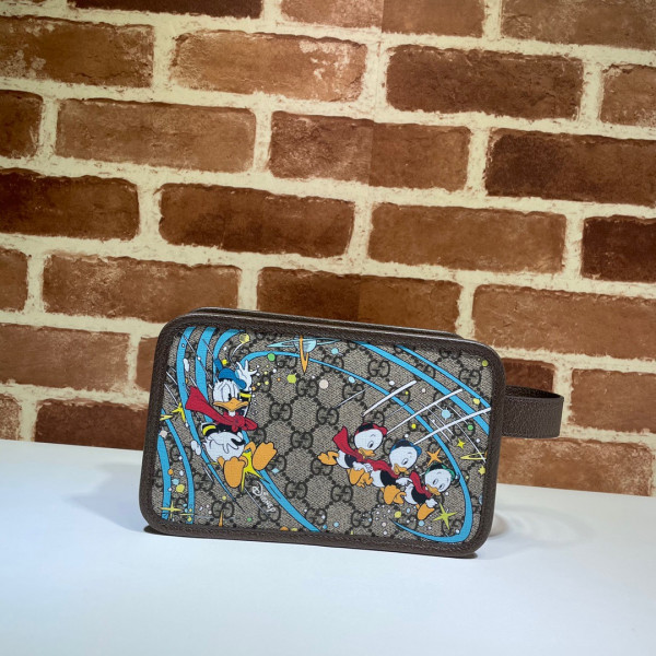 disney x G*u*i donald duck cosmetic case