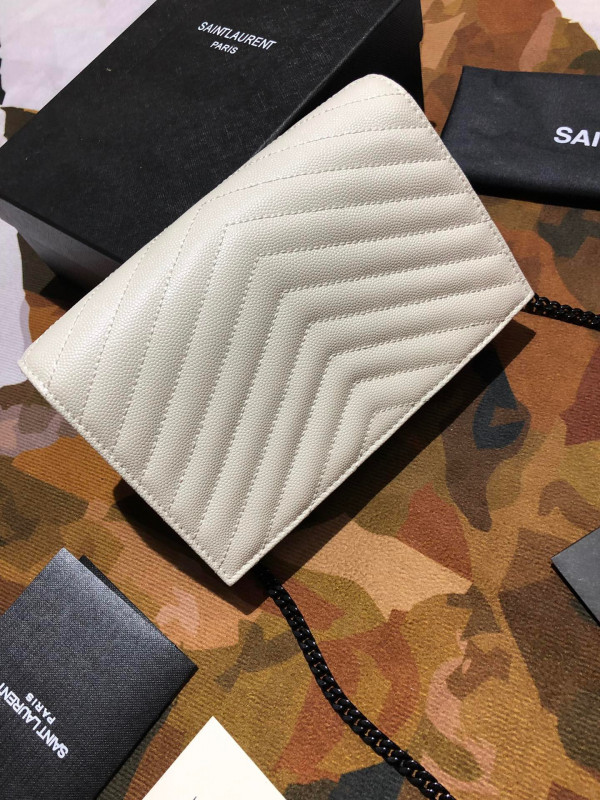YSL CASSANDRE MATELASSÉ CHAIN WALLET