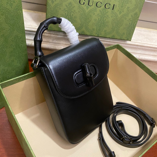 G*u*i bamboo mini handbag