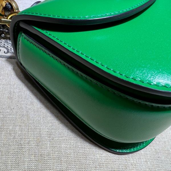 G*u*i mini top handle bag with bamboo