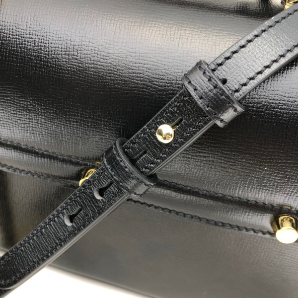 G*u*i padlock gg small bamboo shoulder bag