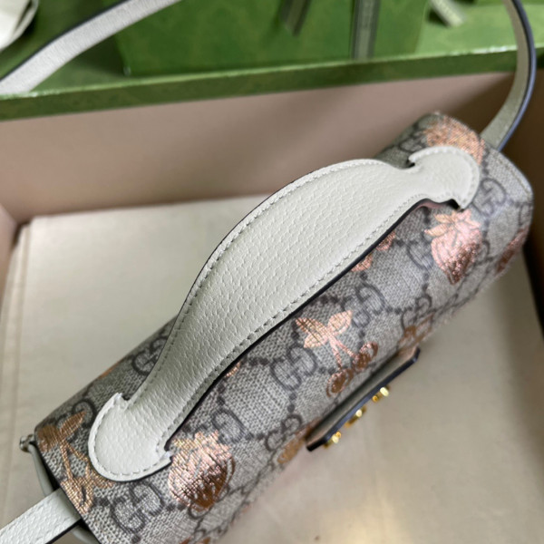 G*u*i padlock berry mini bag