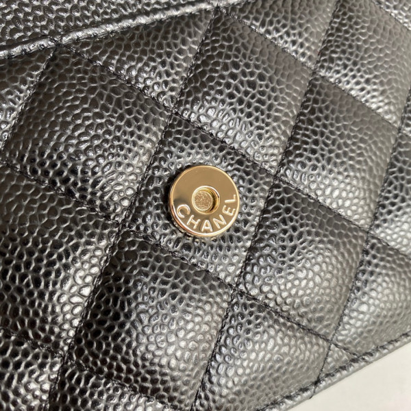 CL CHAIN WALLET CAVIAR NEW EDITION