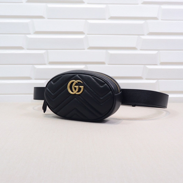 G*u*i gg marmont matelassé leather belt bag