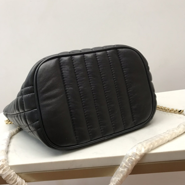 B**rry small quilted lambskin lola bucket bag