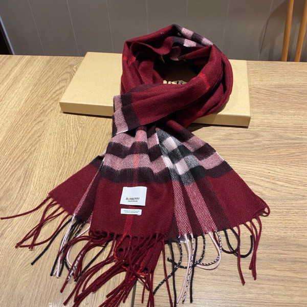 B**rry check cashmere scarf