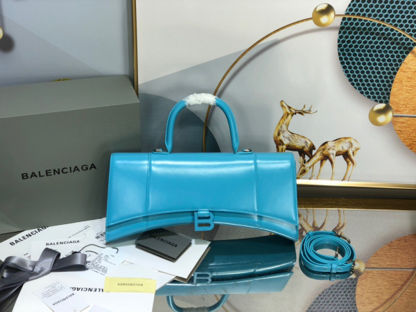 Ba*len*cia*ga hourglass stretched top handle bag