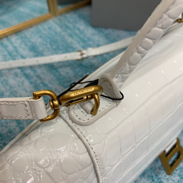 Ba*len*cia*ga hourglass stretched top handle bag