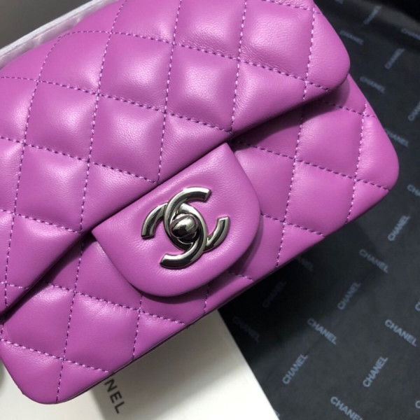 CL FLAP BAG LAMBSKIN