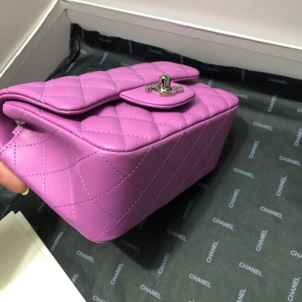 CL FLAP BAG LAMBSKIN