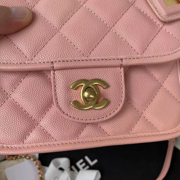 CL SMALL FLAP BAG WITH TOP HANDLE
