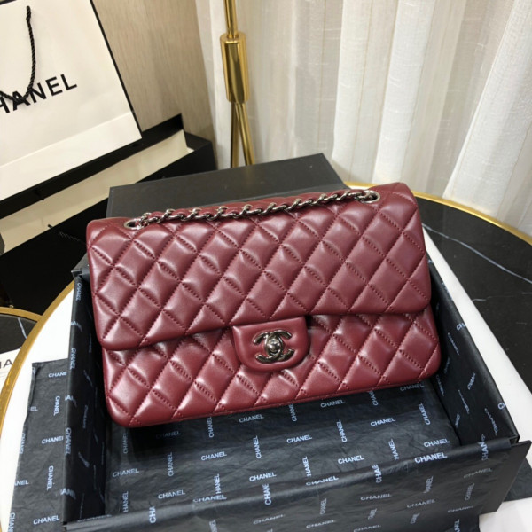 CL FLAP BAG LAMBSKIN