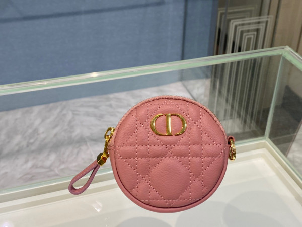 D*or detachable D*or caro round coin purse