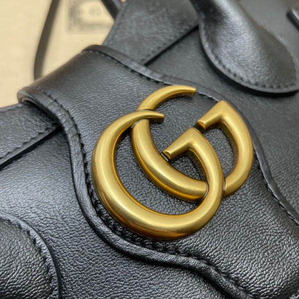 G*u*i small top handle bag with double g