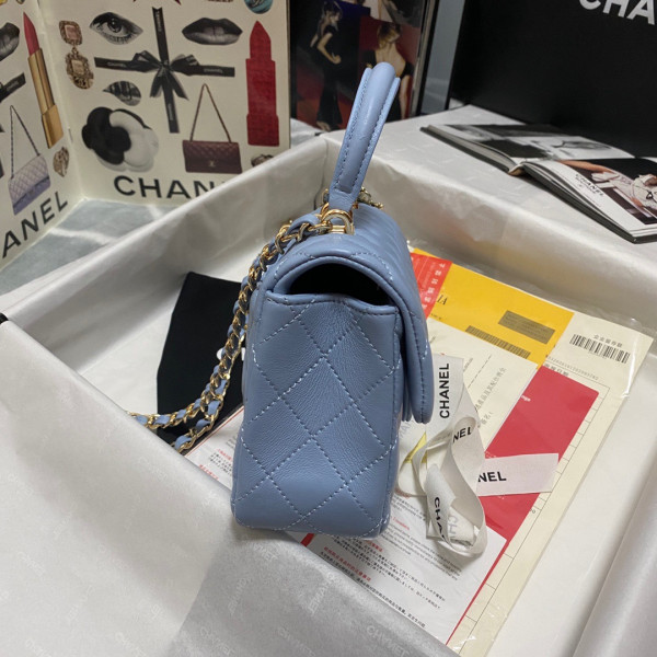 CL MINI FLAP BAG WITH TOP HANDLE