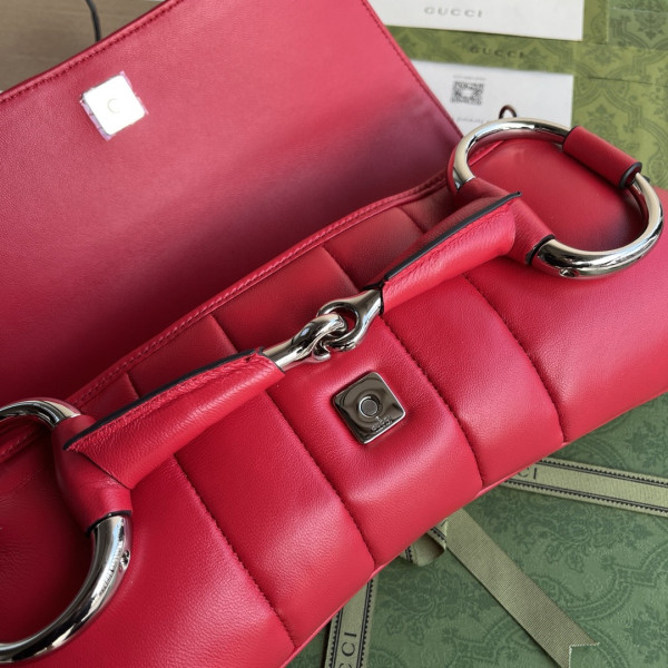 G*u*i horsebit chain big shoulder bag