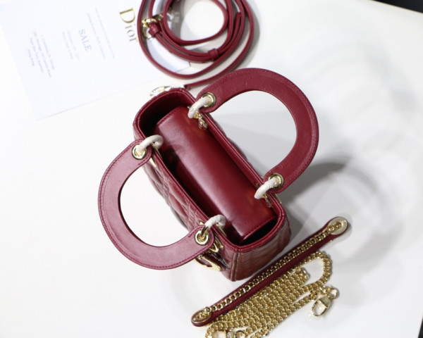 lady D*or mini with lambskin