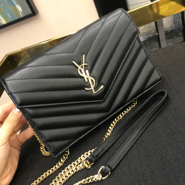 YSL CASSANDRE MATELASSÉ CHAIN WALLET