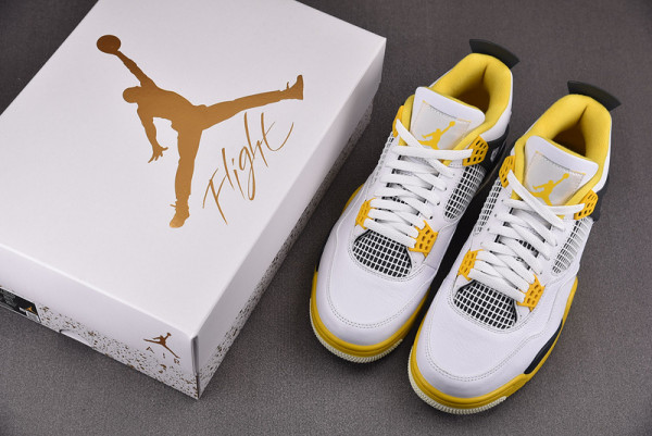 AIR JORDAN 4 WOMENS "VIVID SULFUR" AQ9129-101