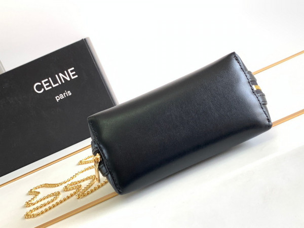 Ce**e clutch on chain cuir triomphe