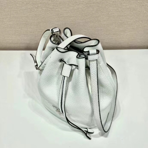 Pra*a leather bucket bag