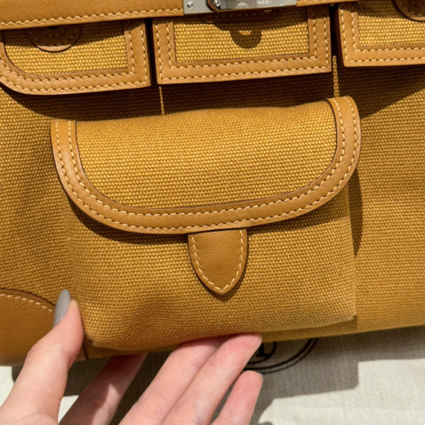 H**mes cargo birkin bag canvas and swift 25