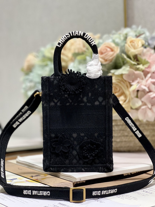 mini D*or book tote phone bag