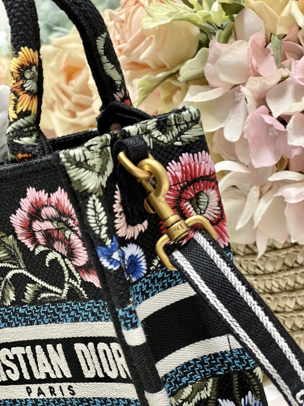 mini D*or book tote phone bag