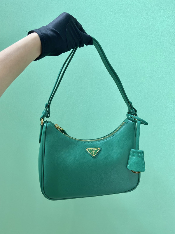 Pra*a re-edition saffiano leather mini bag