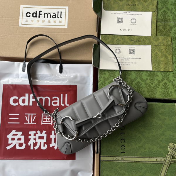 G*u*i horsebit chain small shoulder bag