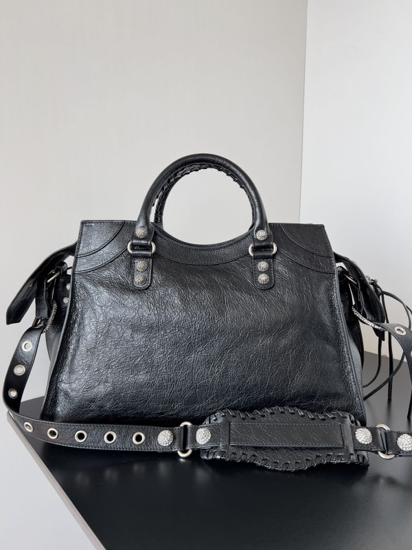 Ba*len*cia*ga women''s neo cagole city handbag with rhinestones