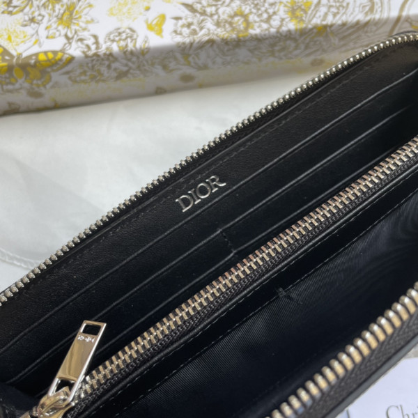 D*or saddle zipped long wallet