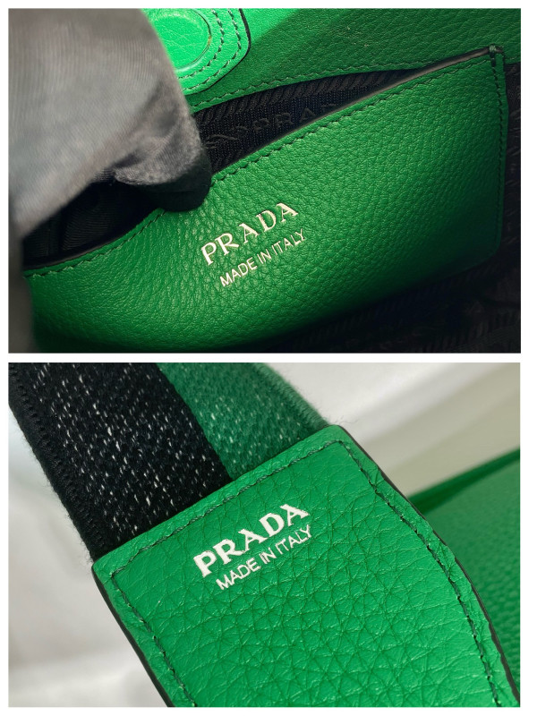 Pra*a leather mini shoulder bag