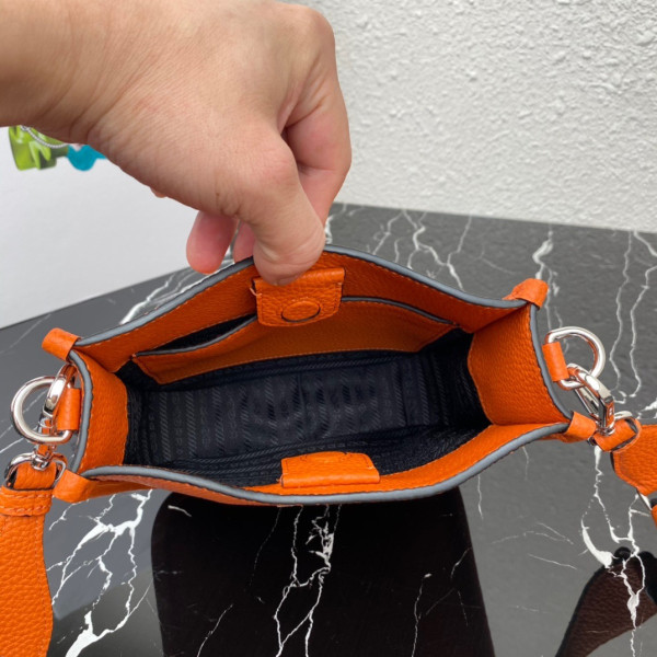 Pra*a leather mini shoulder bag
