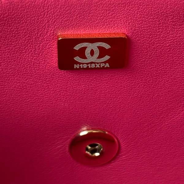 CL FLAP BAG WITH TOP HANDLE-21CM