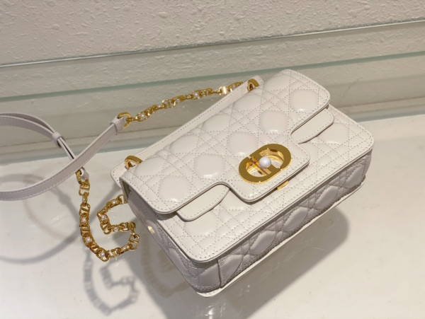 small D*or jolie top handle bag-22 x 14 x 8 cm